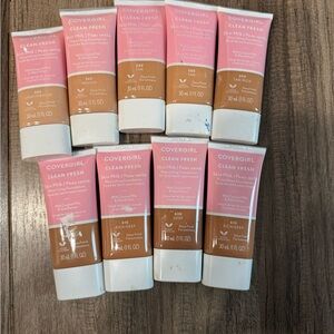 9 pc COVERGIRL Clean Fresh Skin Milk Foundation Collection